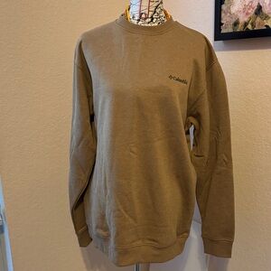 Columbia Men's Crewneck Sweater in Tan